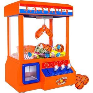 Slam Dunk Claw Machine - Miniature Candy Grabber for Kid with 3 Small Basketball